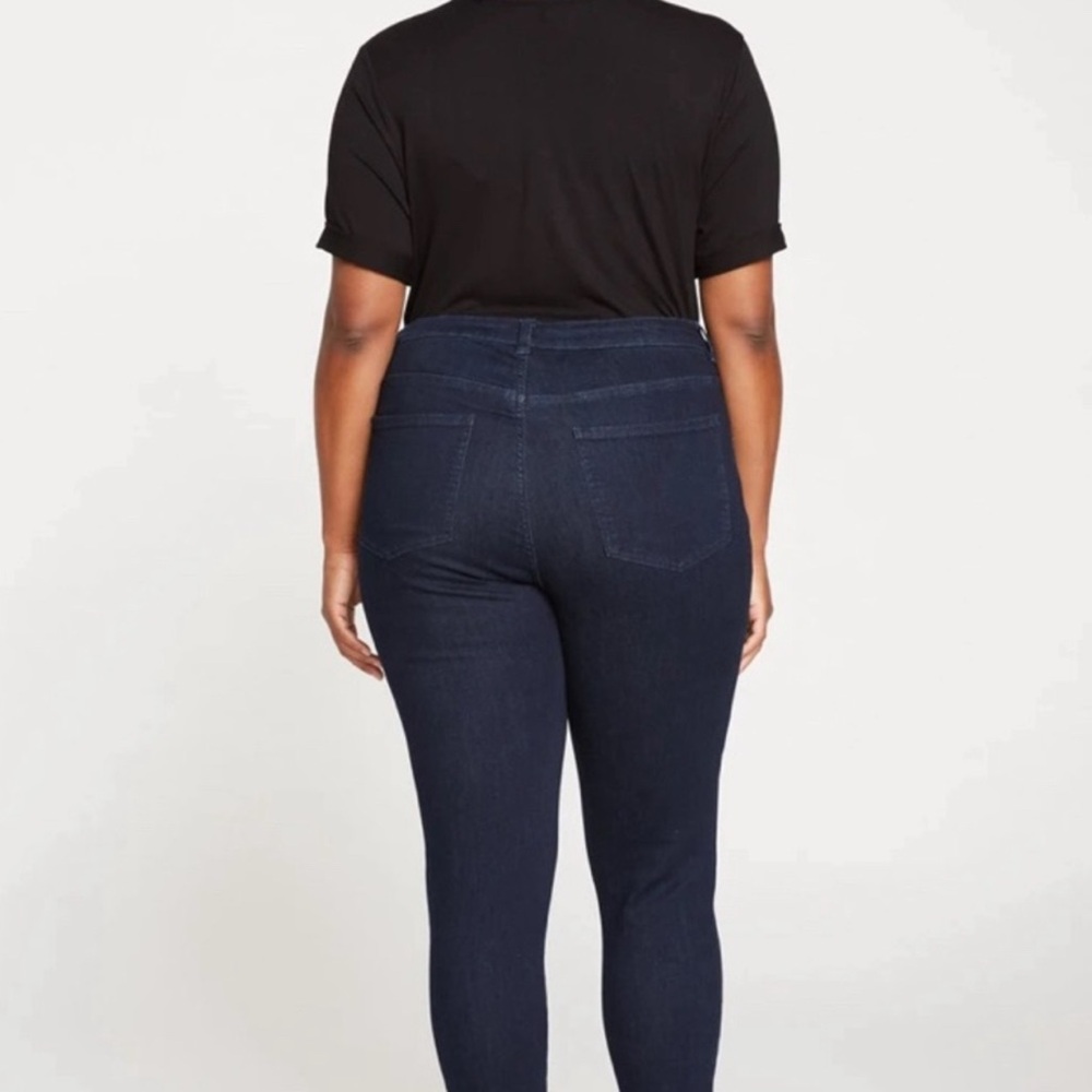 Universal Standard Seine High Rise Skinny Jeans Dark Wash Size 14 - Picture 3 of 8